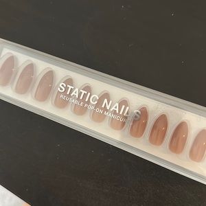 Static nails reusable manicure in toasted sugar almond shape